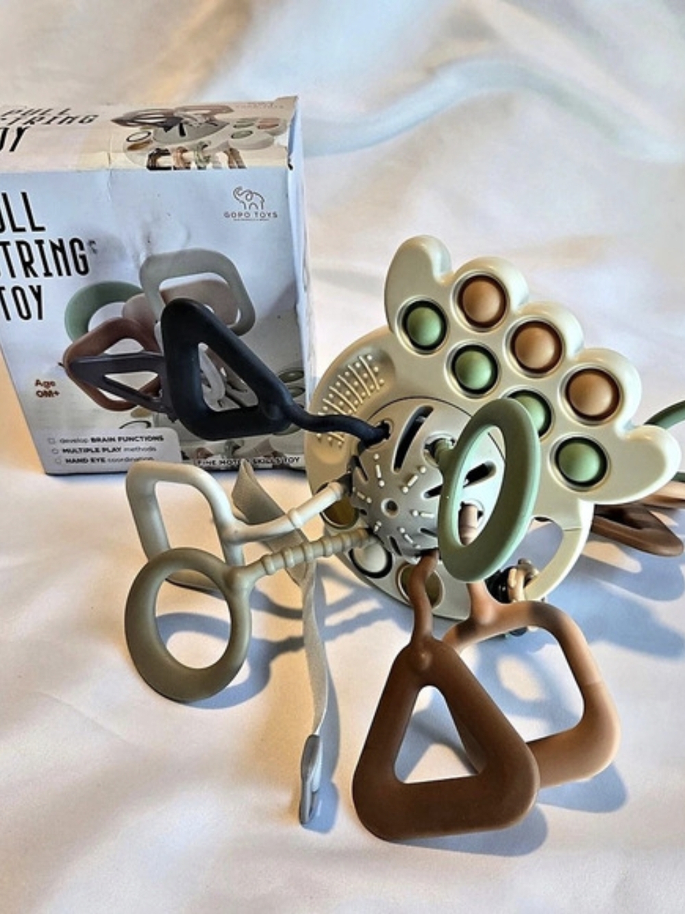 Pull String Toy by Gopo Toys Baby Motor Skills Learning Brand New in Box